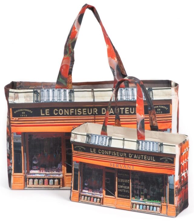 Maron Bouillie - Sac Cabas Paris rétro Le Confiseur d'Auteuil Maron Bouillie