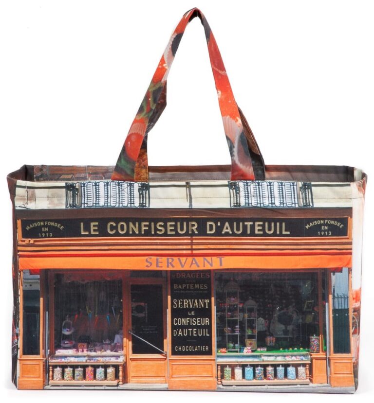 Maron Bouillie - Sac Cabas Paris rétro Le Confiseur d'Auteuil Maron Bouillie