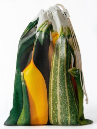 Sac réutilisable pour le vrac – sac Courgettes – Maron Bouillie par la marque Maron Bouillie Maron Bouillie - Sac réutilisable pour le vrac – sac Courgettes – Maron Bouillie