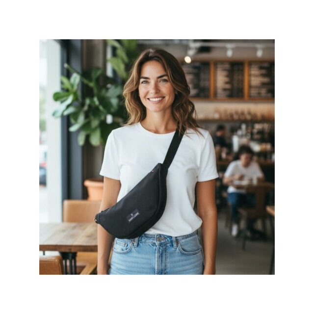 Saint-Lazare - Sac demi lune noir