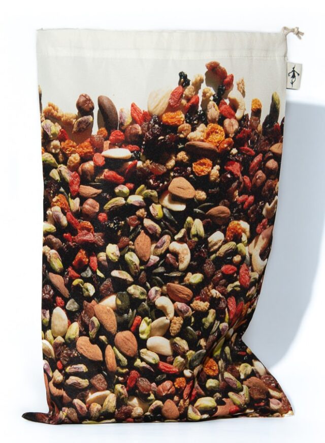 Maron Bouillie - Sac réutilisable pour le vrac - sac Fruits secs- Maron Bouillie