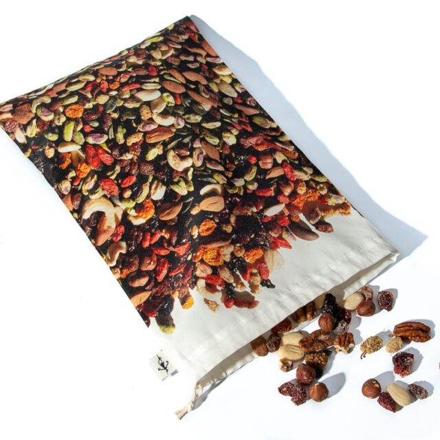 Maron Bouillie - Sac réutilisable pour le vrac - sac Fruits secs- Maron Bouillie