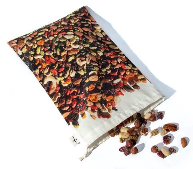 Maron Bouillie - Sac réutilisable pour le vrac - sac Fruits secs- Maron Bouillie