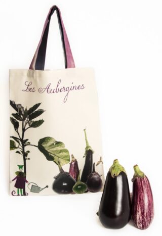 Maron Bouillie - Sac Les Aubergines – Sac écologique de créateur – Maron Bouilie Paris