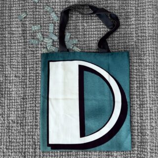 Maron Bouillie - Sac shopping alphabet lettre D – made France Abécédaire Maron Bouillie