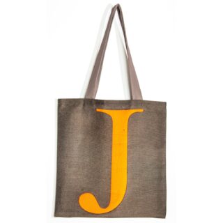 Maron Bouillie - Sac shopping alphabet lettre J – made France Abécédaire Maron Bouillie