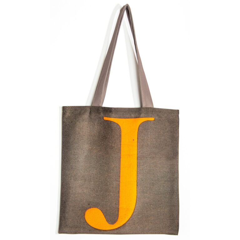 Maron Bouillie - Sac shopping alphabet lettre J - made France Abécédaire Maron Bouillie