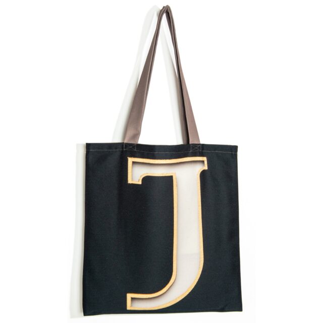 Maron Bouillie - Sac shopping alphabet lettre J - made France Abécédaire Maron Bouillie