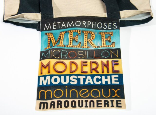 Maron Bouillie - Sac shopping alphabet lettre M - made France Abécédaire Maron Bouillie