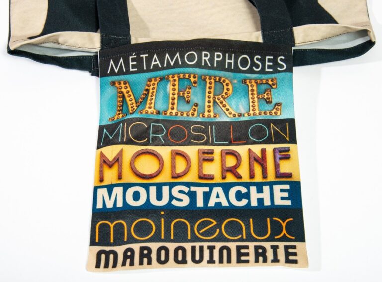 Maron Bouillie - Sac shopping alphabet lettre M - made France Abécédaire Maron Bouillie