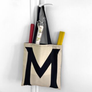 Maron Bouillie - Sac shopping alphabet lettre M – made France Abécédaire Maron Bouillie