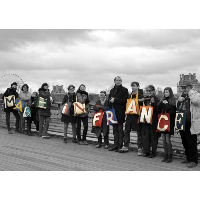 Maron Bouillie - Sac shopping alphabet lettre M - made France Abécédaire Maron Bouillie