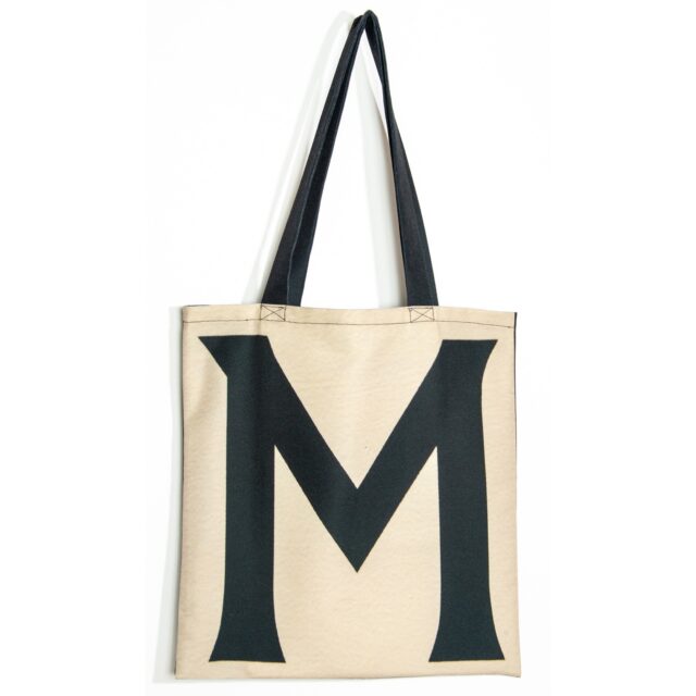 Maron Bouillie - Sac shopping alphabet lettre M - made France Abécédaire Maron Bouillie