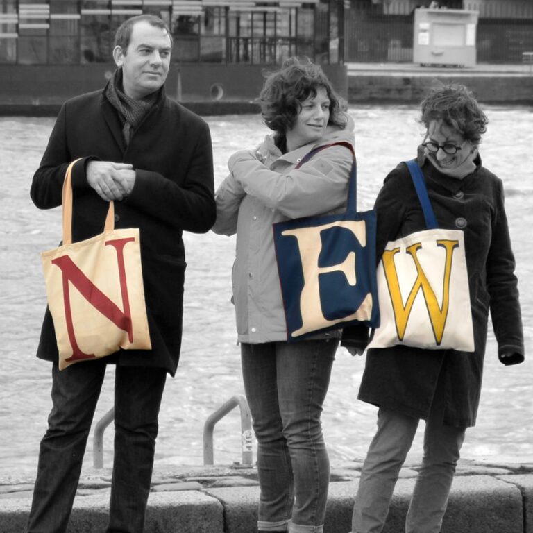Maron Bouillie - Sac shopping alphabet lettre N - made France Abécédaire Maron Bouillie