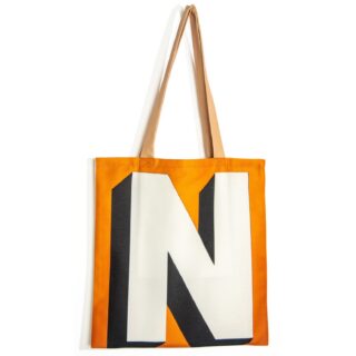 Maron Bouillie - Sac shopping alphabet lettre N – made France Abécédaire Maron Bouillie