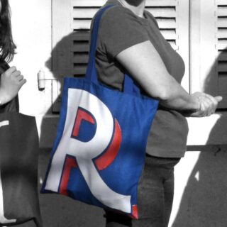 Maron Bouillie - Sac shopping alphabet lettre R – made France Abécédaire Maron Bouillie