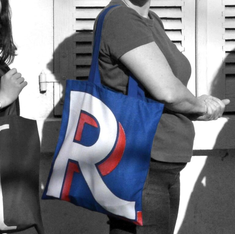 Maron Bouillie - Sac shopping alphabet lettre R - made France Abécédaire Maron Bouillie