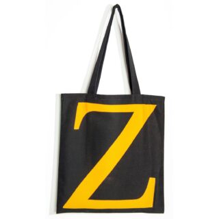 Maron Bouillie - Sac shopping alphabet lettres YZ – made France Abécédaire