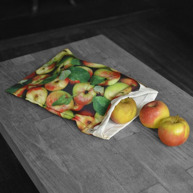 Maron Bouillie - Sac réutilisable pour le vrac - sac à vrac Pommes