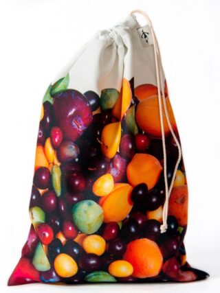 Sachet réutilisable – pochon imprimé Prunes – Maron Bouillie par la marque Maron Bouillie Maron Bouillie - Sachet réutilisable – pochon imprimé Prunes – Maron Bouillie