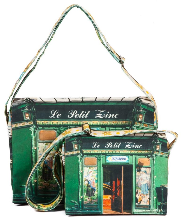 Maron Bouillie - Sacoche Brasserie Le petit zinc - Paris rétro - Maron Bouillie