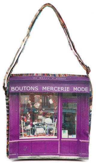 Sacoche Mercerie Au mètre à ruban – Paris rétro – Maron Bouillie par la marque Maron Bouillie Maron Bouillie - Sacoche Mercerie Au mètre à ruban – Paris rétro – Maron Bouillie