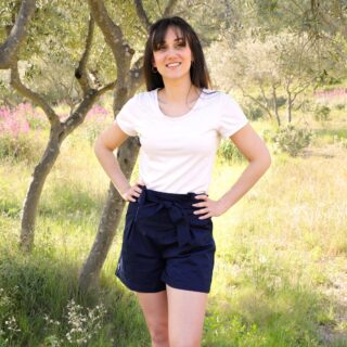 Comme Avant - Short en Coton Bio Femme – Éthique & Naturel – Fabriqué en France Bleu Marine Bleu Marine