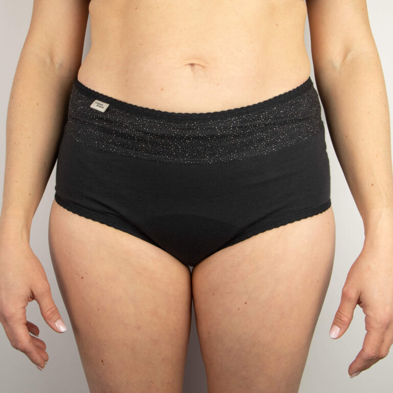 Comme Avant - Shorty Menstruel 100% Coton Bio - Absorbant & Confortable - Fabriqué en France