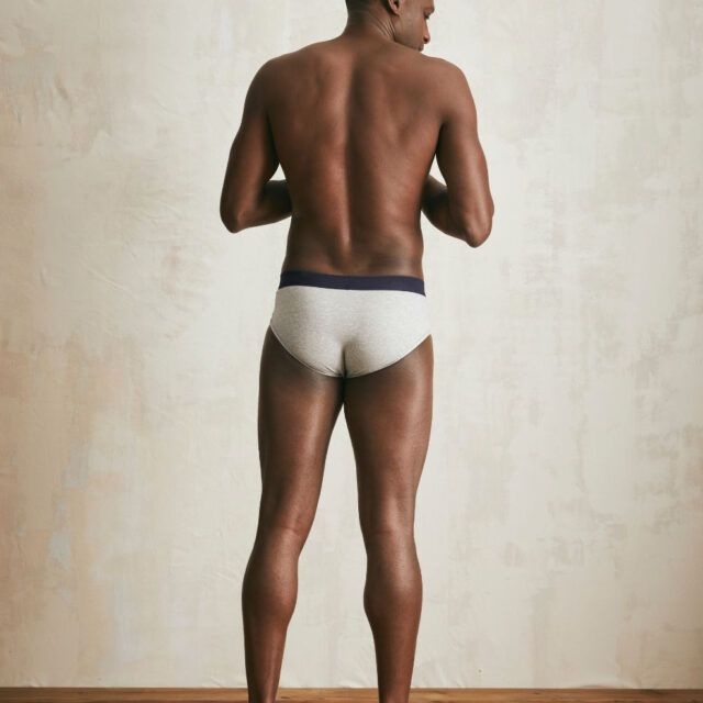 Lemahieu - Slip en Coton BIO - Gris - Terracotta - Homme