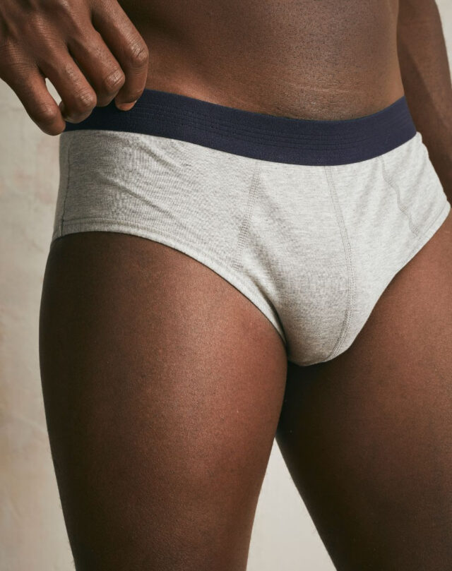 Lemahieu - Slip en Coton BIO - Gris - Terracotta - Homme