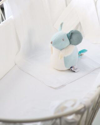 Pamplemousse Peluches - Souris d’éveil Bleu