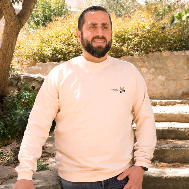 Comme Avant - Sweat Homme Association ASPAS en Coton Bio Écru