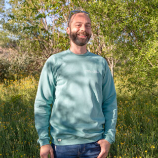 Comme Avant - Sweat Clean my Calanques en coton pour homme Bleu lagon Bleu lagon