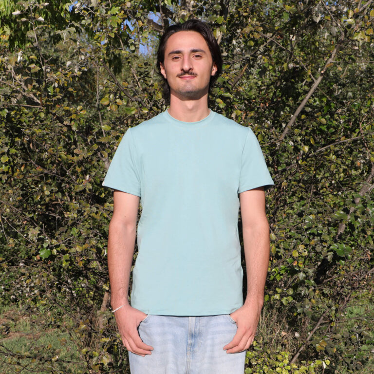 Comme Avant - T-shirt Couleur en coton pour homme Bleu ciel Bleu ciel