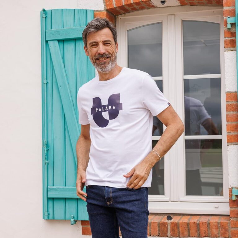 PALÂBA - T-shirt blanc homme SIGNATURE PALÂBA