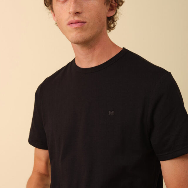 Montlimart - T-SHIRT LANIFERE NOIR
