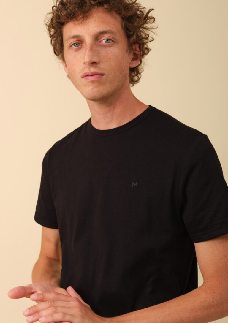 Montlimart - T-SHIRT LANIFERE NOIR