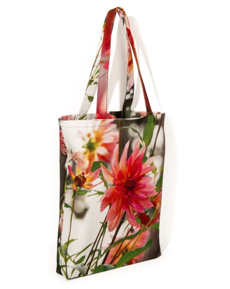 Maron Bouillie - Tote bag fleur Dahlia - Maron Bouillie made in France