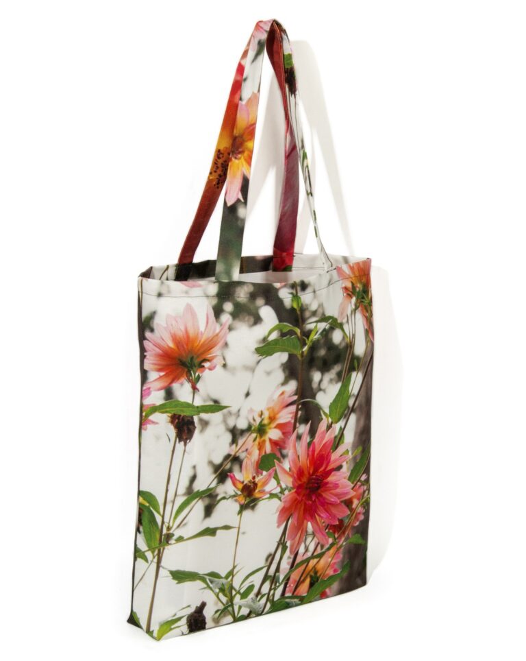 Maron Bouillie - Tote bag fleur Dahlia - Maron Bouillie made in France