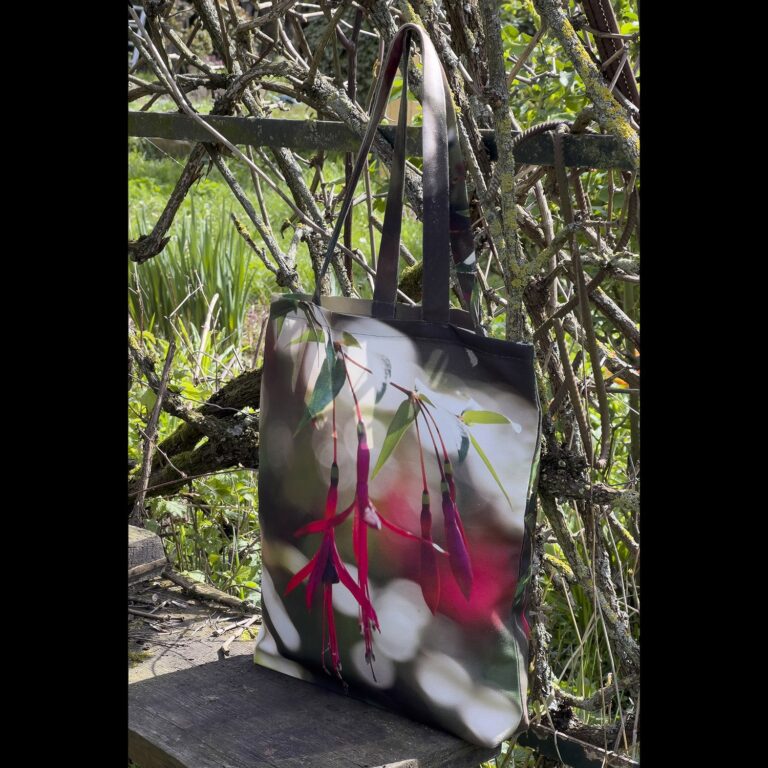 Maron Bouillie - Tote bag fleur Fuchsia royal - Maron Bouillie made in France
