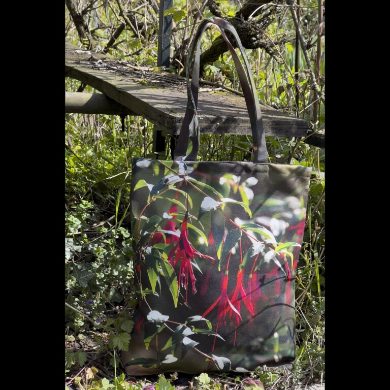 Maron Bouillie - Tote bag fleur Fuchsia royal - Maron Bouillie made in France