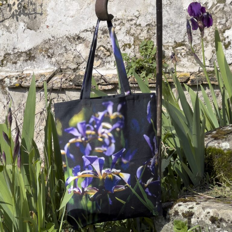 Maron Bouillie - Tote bag fleur Iris - Maron Bouillie - sac made in France écologique