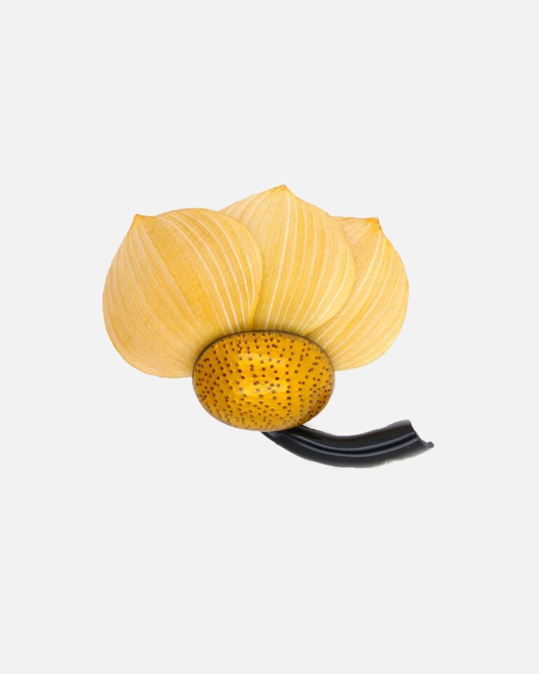 Ciléa Paris - Broche femme originale Tulipier velours