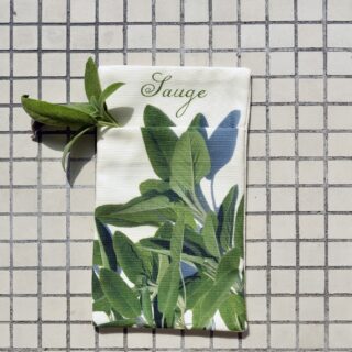 Maron Bouillie - Poche murale pour herbes aromatiques Sauge – made in France