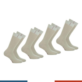 Lot de 4 paires de chaussettes mi-hautes Fil d’Ecosse homme par la marque Eminence Eminence - Lot de 4 paires de chaussettes mi-hautes Fil d’Ecosse homme