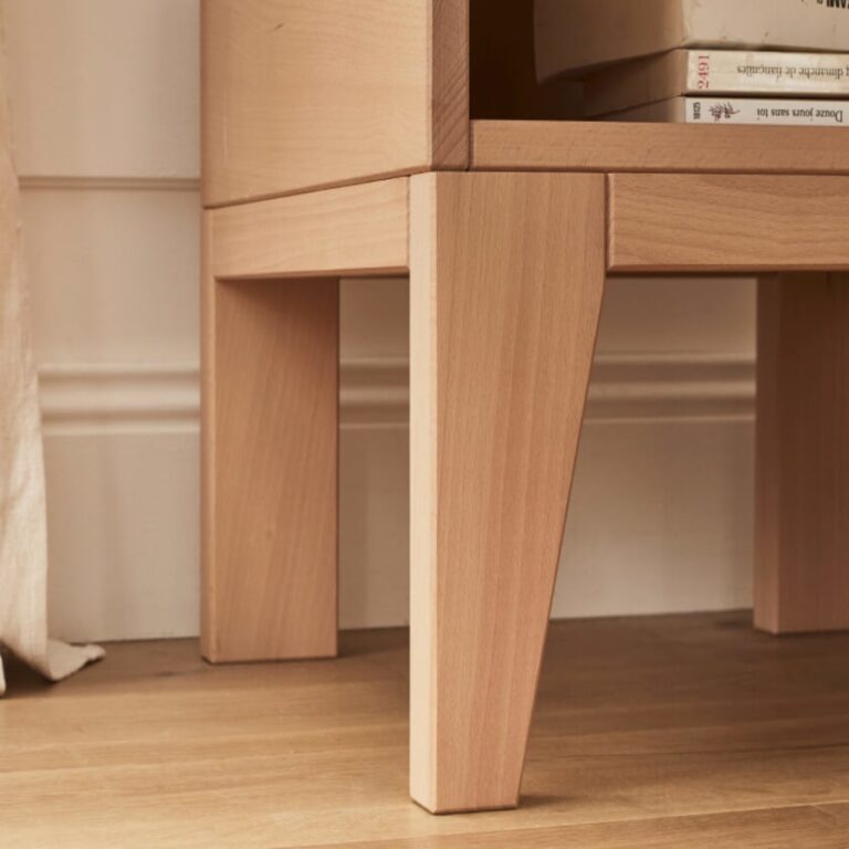 KIPLI - Table de chevet en bois massif NOVA | 45 x 37 x 40 - Kipli
