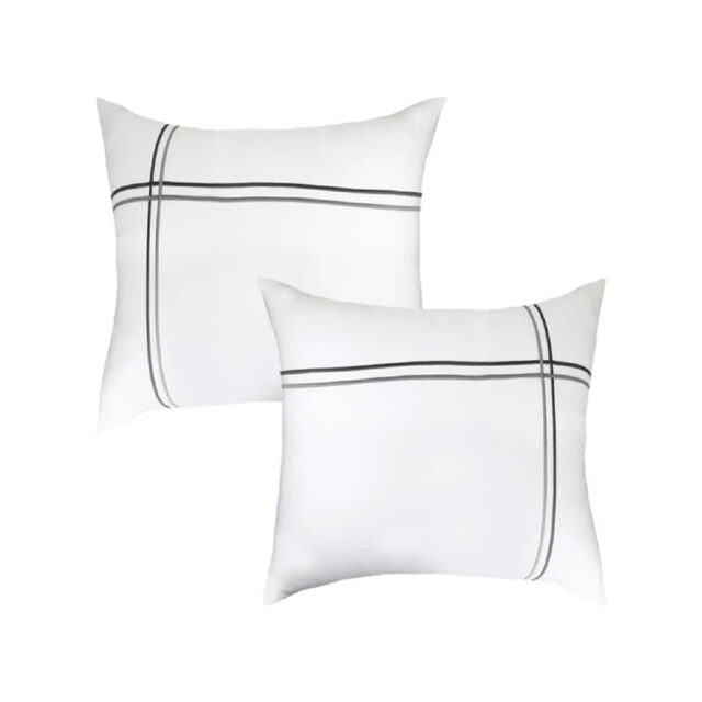 GARNIER THIEBAUT - 2 taies d'oreiller Palais Chic satin Garnier Thiebaut - 2 tailles