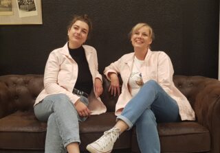 Kiplay Vintage - Veste Rosalie Edition Limitée Octobre Rose moleskine