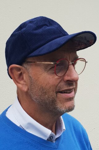 Kiplay Vintage - Casquette velours Marine