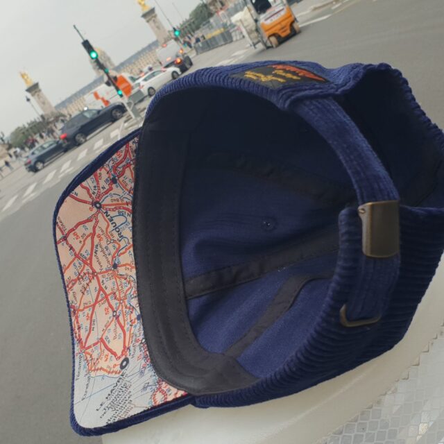 Kiplay Vintage - Casquette velours Marine